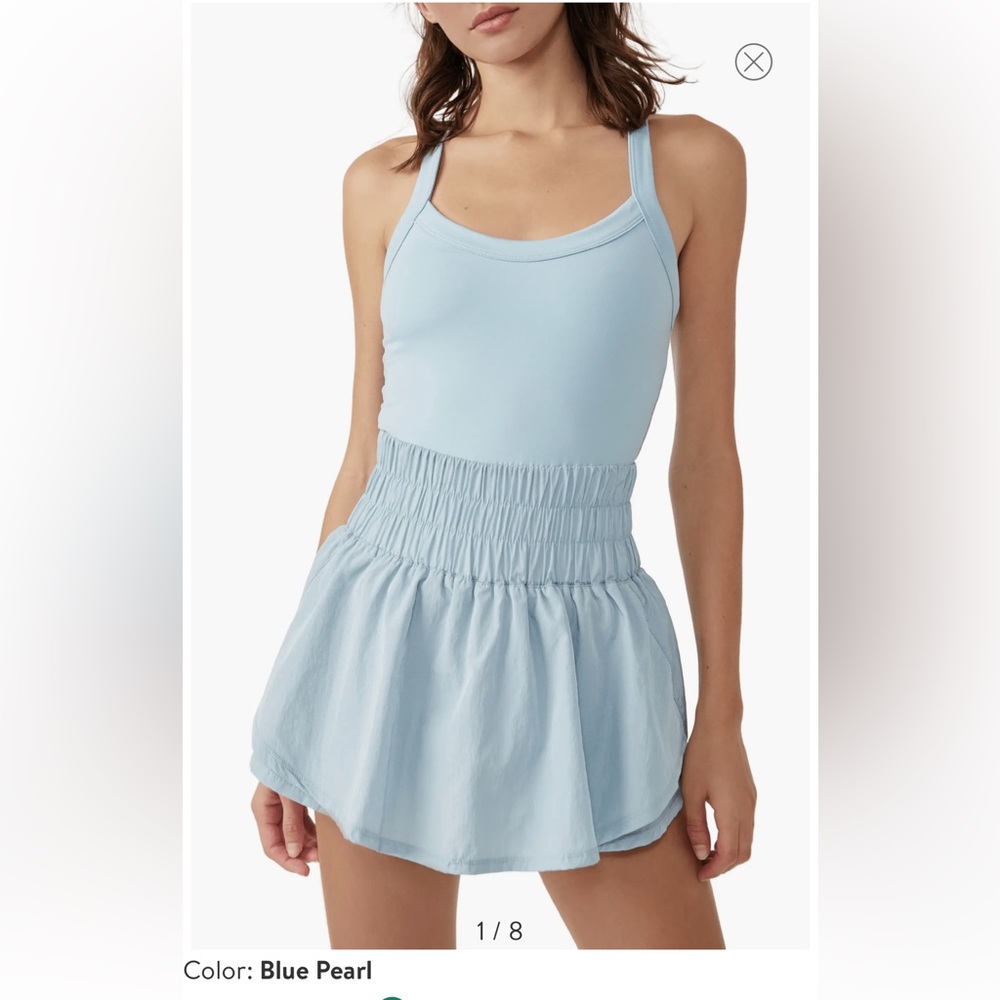 Free People Movement Way Home Skortsie in Blue Pearl